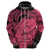 Polynesian Pride Happy Father Day Hoodie I Love You Dad - Polynesian Tribal Pink - Wonder Print Shop