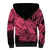 Polynesian Pride Happy Father Day Sherpa Hoodie I Love You Dad - Polynesian Tribal Pink - Wonder Print Shop