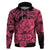 Personalised Polynesian Pride Happy Father Day Hoodie I Love You Dad - Polynesian Tribal Pink - Wonder Print Shop
