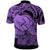 Polynesian Pride Happy Father Day Polo Shirt I Love You Dad Polynesian Tribal Purple - Wonder Print Shop