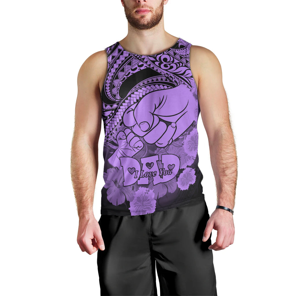personalised-polynesian-pride-happy-father-day-men-tank-top-i-love-you-dad-polynesian-tribal-purple