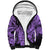 Personalised Polynesian Pride Happy Father Day Sherpa Hoodie I Love You Dad - Polynesian Tribal Purple - Wonder Print Shop