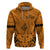 Polynesian Father's Day Gift For Dad Hoodie Super Father In The World - Gold Polynesian Pattern - Wonder Print Shop