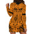 Polynesian Father's Day Gift For Dad Hoodie Dress Super Father In The World - Gold Polynesian Pattern - Wonder Print Shop
