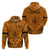 Personalised Polynesian Father's Day Gift For Dad Hoodie Super Father In The World - Gold Polynesian Pattern - Wonder Print Shop
