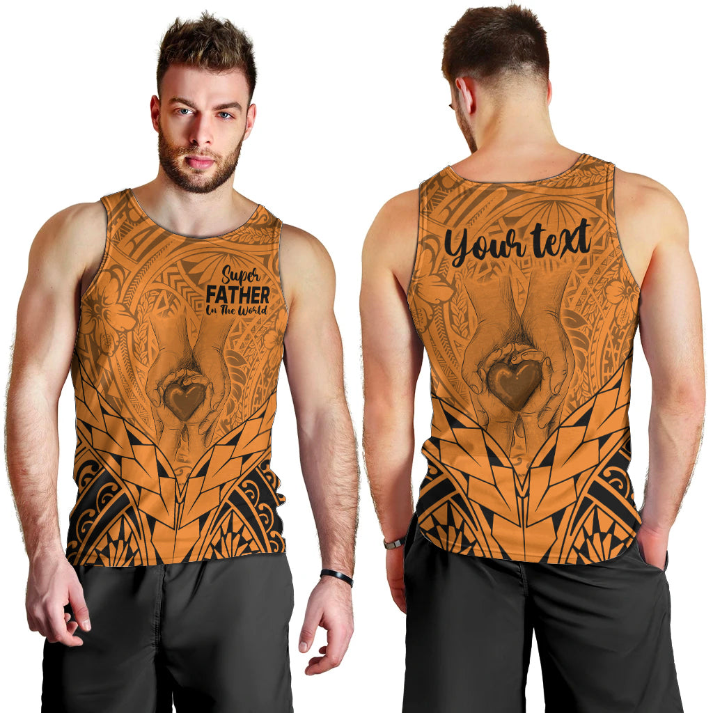 personalised-polynesian-fathers-day-gift-for-dad-men-tank-top-super-father-in-the-world-gold-polynesian-pattern