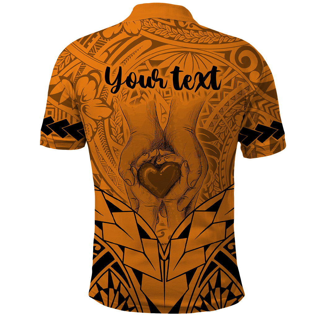 Custom Polynesian Fathers Day Gift For Dad Polo Shirt Super Father In The World Gold Polynesian Pattern - Wonder Print Shop