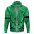 Polynesian Father's Day Gift For Dad Hoodie Super Father In The World - Green Polynesian Pattern - Wonder Print Shop