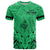 Polynesian Father's Day Gift For Dad T Shirt Super Father In The World - Green Polynesian Pattern - Wonder Print Shop