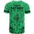 Polynesian Father's Day Gift For Dad T Shirt Super Father In The World - Green Polynesian Pattern - Wonder Print Shop