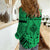 Polynesian Father's Day Gift For Dad Women Casual Shirt Super Father In The World - Green Polynesian Pattern - Wonder Print Shop