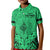Custom Polynesian Fathers Day Gift For Dad Polo Shirt for Kid Super Father In The World Green Polynesian Pattern - Wonder Print Shop