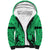 Personalised Polynesian Father's Day Gift For Dad Sherpa Hoodie Super Father In The World - Green Polynesian Pattern - Wonder Print Shop