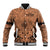 Polynesian Father's Day Gift For Dad Baseball Jacket Super Father In The World - Nude Polynesian Pattern LT9 - Wonder Print Shop