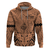 Polynesian Father's Day Gift For Dad Hoodie Super Father In The World - Nude Polynesian Pattern - Wonder Print Shop