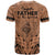 Polynesian Father's Day Gift For Dad T Shirt Super Father In The World - Nude Polynesian Pattern - Wonder Print Shop