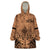 Polynesian Father's Day Gift For Dad Wearable Blanket Hoodie Super Father In The World - Nude Polynesian Pattern - Wonder Print Shop