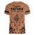 Polynesian Father's Day Gift For Dad Women V Neck T Shirt Super Father In The World - Nude Polynesian Pattern - Wonder Print Shop