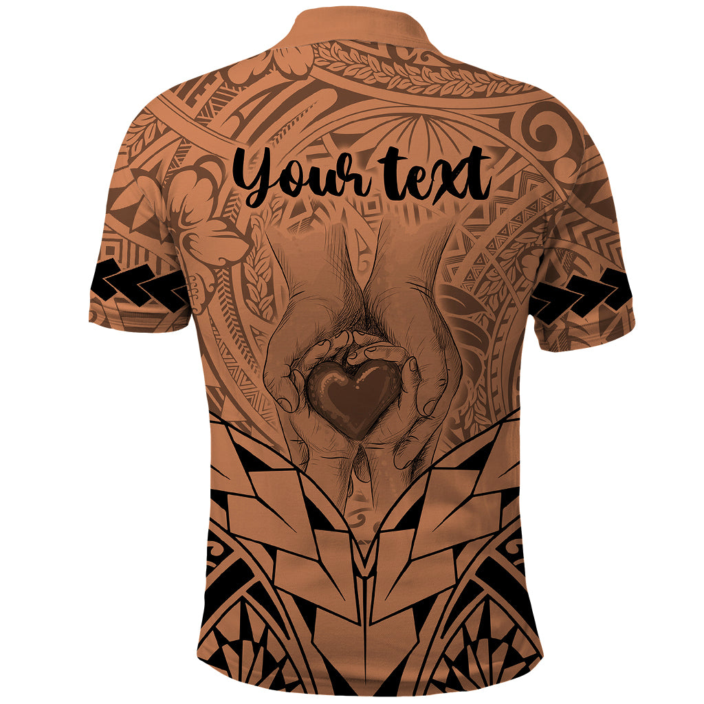 Custom Polynesian Fathers Day Gift For Dad Polo Shirt Super Father In The World Nude Polynesian Pattern - Wonder Print Shop