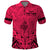 Polynesian Fathers Day Gift For Dad Polo Shirt Super Father In The World Pink Polynesian Pattern - Wonder Print Shop