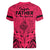 Polynesian Father's Day Gift For Dad Women V Neck T Shirt Super Father In The World - Pink Polynesian Pattern - Wonder Print Shop