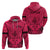 Personalised Polynesian Father's Day Gift For Dad Hoodie Super Father In The World - Pink Polynesian Pattern - Wonder Print Shop