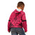 Personalised Polynesian Father's Day Gift For Dad Kid Hoodie Super Father In The World - Pink Polynesian Pattern - Wonder Print Shop