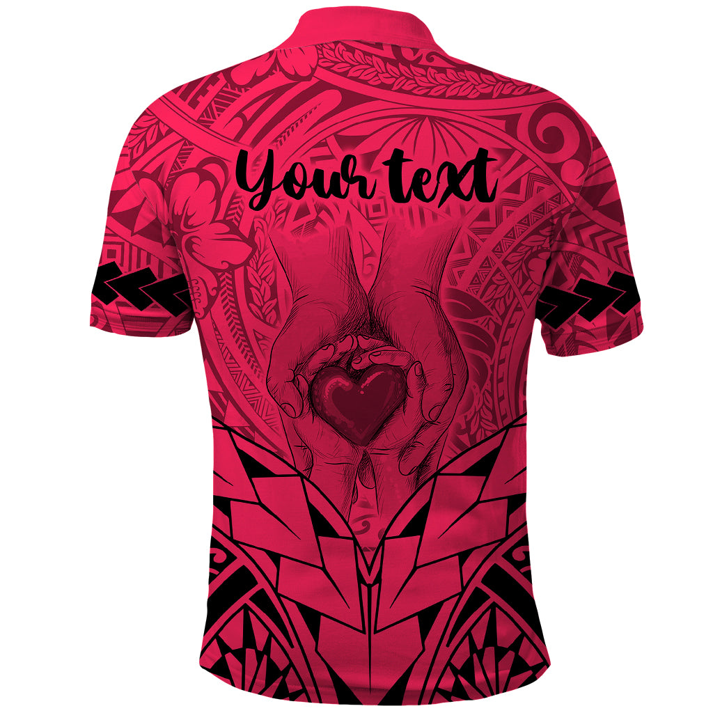 Custom Polynesian Fathers Day Gift For Dad Polo Shirt Super Father In The World Pink Polynesian Pattern - Wonder Print Shop