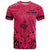 Personalised Polynesian Father's Day Gift For Dad T Shirt Super Father In The World - Pink Polynesian Pattern - Wonder Print Shop