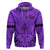 Polynesian Father's Day Gift For Dad Hoodie Super Father In The World - Purple Polynesian Pattern - Wonder Print Shop