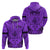 Polynesian Father's Day Gift For Dad Hoodie Super Father In The World - Purple Polynesian Pattern - Wonder Print Shop