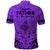 Polynesian Fathers Day Gift For Dad Polo Shirt Super Father In The World Purple Polynesian Pattern - Wonder Print Shop