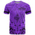 Polynesian Father's Day Gift For Dad T Shirt Super Father In The World - Purple Polynesian Pattern - Wonder Print Shop