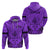 Personalised Polynesian Father's Day Gift For Dad Hoodie Super Father In The World - Purple Polynesian Pattern - Wonder Print Shop