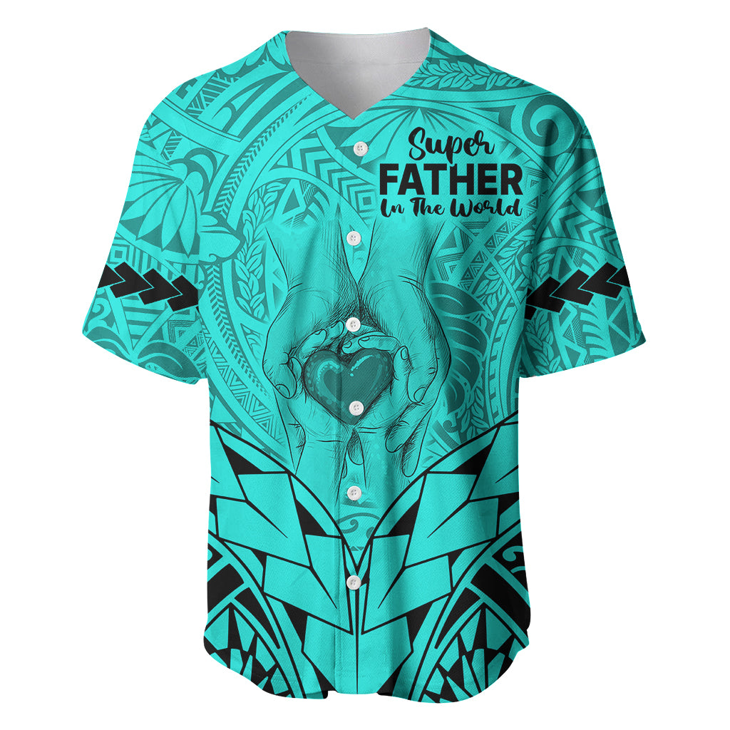 personalised-polynesian-fathers-day-gift-for-dad-baseball-jersey-super-father-in-the-world-turquoise-polynesian-pattern