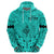 Personalised Polynesian Father's Day Gift For Dad Hoodie Super Father In The World - Turquoise Polynesian Pattern - Wonder Print Shop