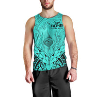 personalised-polynesian-fathers-day-gift-for-dad-men-tank-top-super-father-in-the-world-turquoise-polynesian-pattern