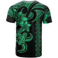Hawaiian Tribal T Shirt Polynesian Kakau Turtle - Green - Wonder Print Shop