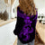 Hawaiian Tribal Women Casual Shirt Polynesian Kakau Turtle - Purple - Wonder Print Shop