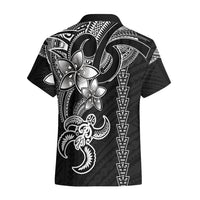Hawaiian Tribal Hawaiian Shirt Polynesian Kakau Turtle - White - Wonder Print Shop