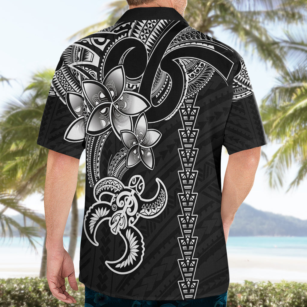 Hawaiian Tribal Hawaiian Shirt Polynesian Kakau Turtle - White - Wonder Print Shop