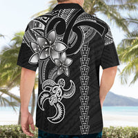 Hawaiian Tribal Hawaiian Shirt Polynesian Kakau Turtle - White - Wonder Print Shop