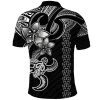 Hawaiian Tribal Polo Shirt Polynesian Kakau Turtle - White - Wonder Print Shop