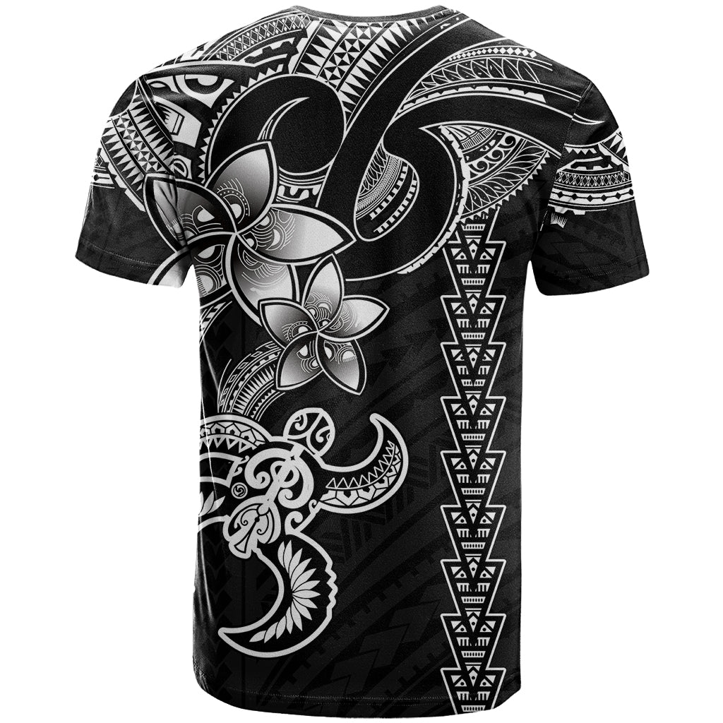 Hawaiian Tribal T Shirt Polynesian Kakau Turtle - White - Wonder Print Shop