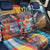 Custom Spain and Argentina Football Back Car Seat Cover Finalissima Make History Together LT9 - Wonder Print Shop