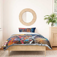 Custom Spain and Argentina Football Bedding Set Finalissima Make History Together LT9 - Wonder Print Shop