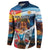 Custom Spain and Argentina Football Button Sweatshirt Finalissima Make History Together LT9 - Wonder Print Shop