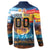 Custom Spain and Argentina Football Button Sweatshirt Finalissima Make History Together LT9 - Wonder Print Shop