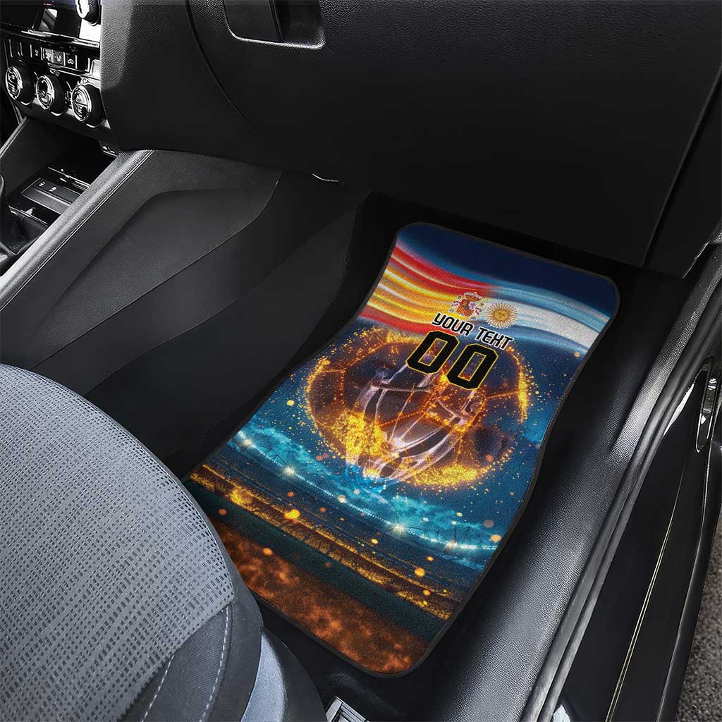 Custom Spain and Argentina Football Car Mats Finalissima Make History Together LT9 - Wonder Print Shop