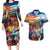 Custom Spain and Argentina Football Couples Matching Long Sleeve Bodycon Dress and Hawaiian Shirt Finalissima Make History Together LT9 - Wonder Print Shop